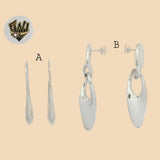 (2-3348) 925 Sterling Silver - Alternative Long Earrings. - Fantasy World Jewelry
