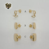 (1-1036) Gold Laminate - Stud Earrings - BGF - Fantasy World Jewelry