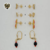 (1-1138) Gold Laminate - Studs Earring - BGF - Fantasy World Jewelry