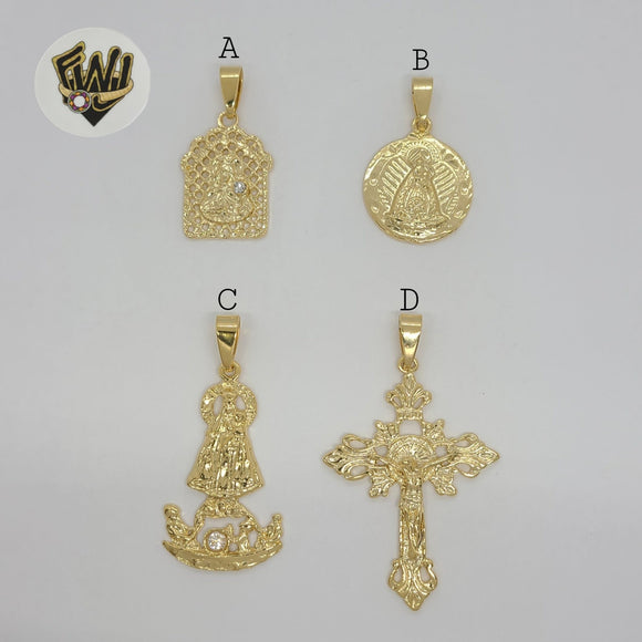 (1-2368) Gold Laminate - Religious Pendants - BGF - Fantasy World Jewelry