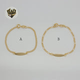 (1-0941) Gold Laminate - 2mm Plate Bracelet - BGF - Fantasy World Jewelry
