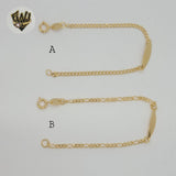 (1-0941) Gold Laminate - 2mm Plate Bracelet - BGF - Fantasy World Jewelry