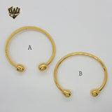 (4-5014) Stainless Steel - 4mm Open Bangle.