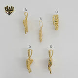 (1-2475) Gold Laminate - Butterfly Pendants - BGO