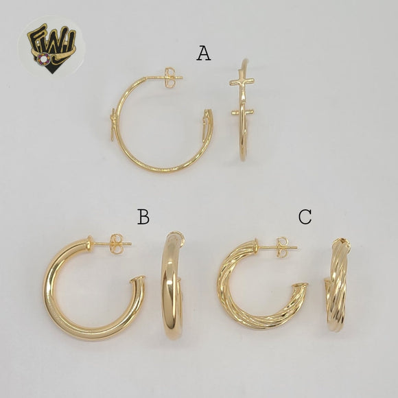 (1-2981-1) Gold Laminate - Half Hoops - BGF