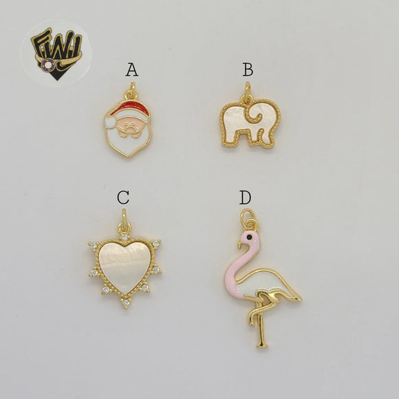 (1-2122-2) Gold Laminate - Small Pendants - BGO