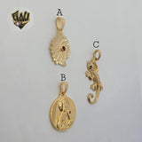 (1-2257) Gold Laminate Pendants - BGO