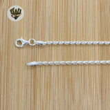 (sv-sp-01) 925 Sterling Silver - Spiga Chain. - Fantasy World Jewelry
