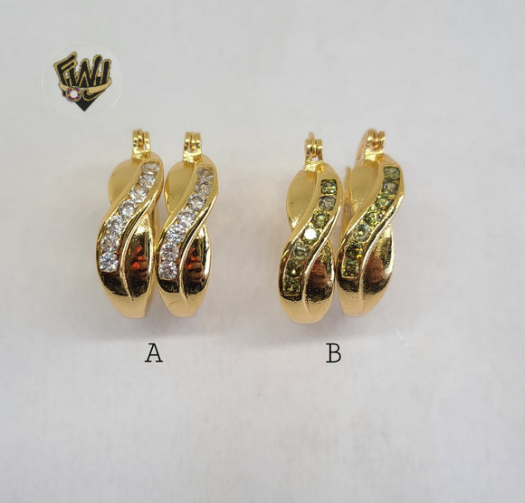 (1-2934) Gold Laminate Hoops - BGO - Fantasy World Jewelry