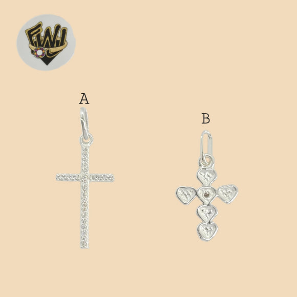 (2-1162) 925 Sterling Silver - Small Crosses Pendants.
