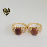 (1-3095) Gold Laminate - Venturina Ring - BGO - Fantasy World Jewelry