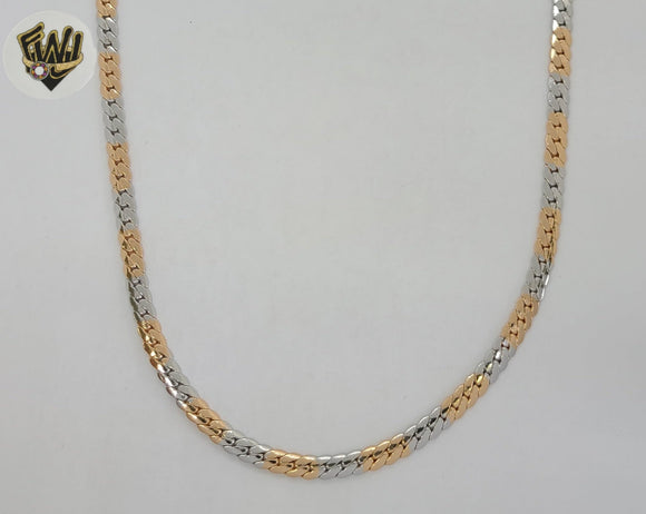 (1-1688-1) Gold Laminate - 4.5mm Flat Curb Link Chain - BGO