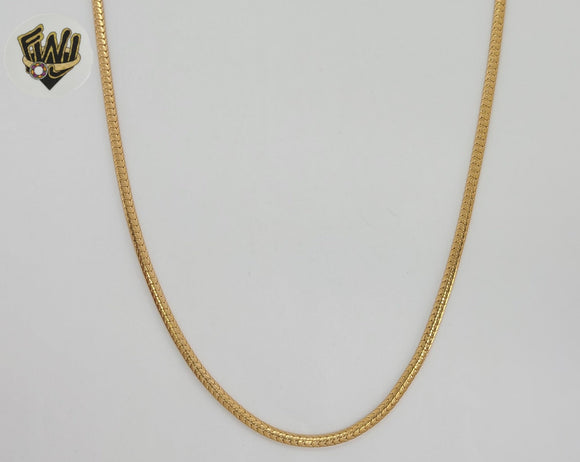 (1-1679-1) Gold Laminate - 2.6mm Alternative Link Chain - BGO