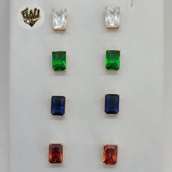 (1-1157) Gold Laminate - Studs Earrings - BGO - Fantasy World Jewelry