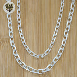 (sv-rl-03) 925 Sterling Silver - Rolo Link Chain. - Fantasy World Jewelry