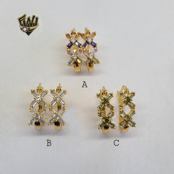 (1-2935) Gold Laminate Hoops - BGO - Fantasy World Jewelry