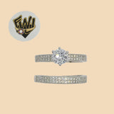 (2-5248) 925 Sterling Silver - Wedding Ring - Fantasy World Jewelry