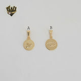 (1-2158-1) Gold Laminate - Small Medal Pendants - BGF