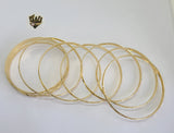 (1-4006) Gold Laminate - 3.5mm D/C Bangles - Dozen - BGO - Fantasy World Jewelry