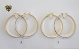 (1-2731-D2) Gold Laminate Hoops - BGO - Fantasy World Jewelry