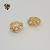 (1-3137) Gold Laminate - Butterfly Ring - BGO