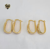 (1-2940) Gold Laminate Hoops - BGO - Fantasy World Jewelry