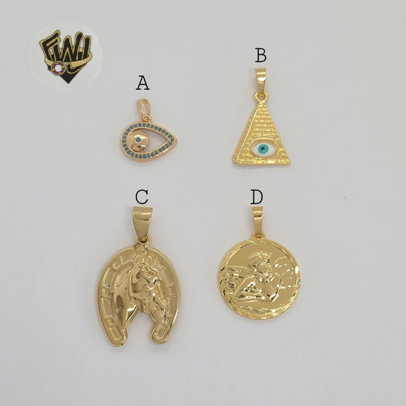 (1-2305-1) Gold Laminate Pendants - BGO