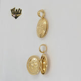 (1-2256-2) Gold Laminate - Open Locket Pendants - BGF