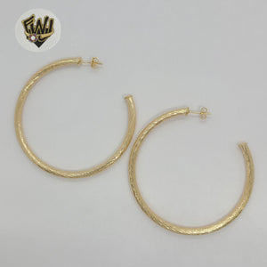 (1-2978) Gold Laminate - Twisted Hoops - BGO - Fantasy World Jewelry