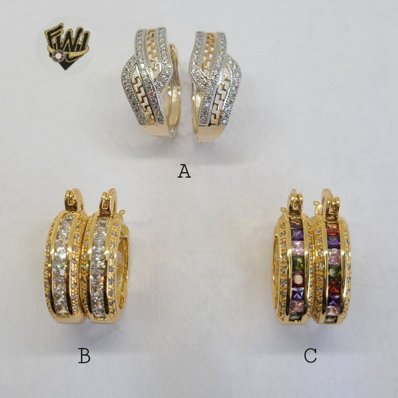(1-2678) Gold Laminate Hoops - BGO - Fantasy World Jewelry