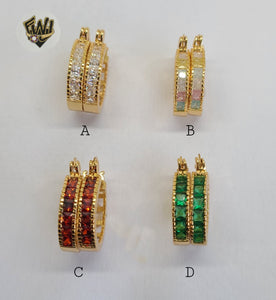 (1-2674-B) Gold Laminate Hoops - BGO - Fantasy World Jewelry