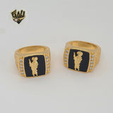(1-3157-2) Gold Laminate - Saint Jude Men Ring - BGO