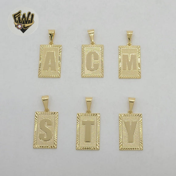 (1-2452) Gold Laminate - Letters Pendants - BGF - Fantasy World Jewelry