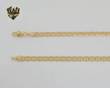 (1-1911) Gold Laminate - 4.5mm Flat Mariner Link Chain - BGF