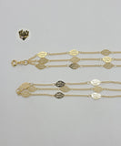 (1-6273) Gold Laminate - Leaf Layering Necklace - BGF - Fantasy World Jewelry