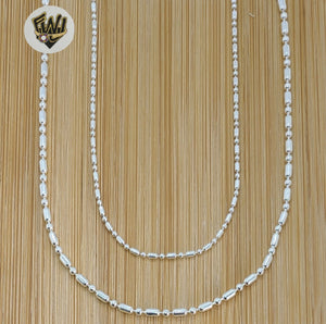 (sv-b-03) 925 Sterling Silver - Alternative Ball Chains. - Fantasy World Jewelry