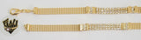 (1-0875) Gold Laminate - 7.5mm Alternative Bracelet - 7" - BGF - Fantasy World Jewelry