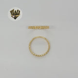 (1-3038) Gold Laminate - Curb Link Band Ring - BGF - Fantasy World Jewelry