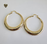 (1-2902-2) Gold Laminate Plain Hoops - BGO - Fantasy World Jewelry