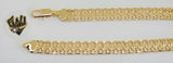 (1-0810) Gold Laminate - 9.5mm Alternative Bracelet - 7.5" - BGO - Fantasy World Jewelry
