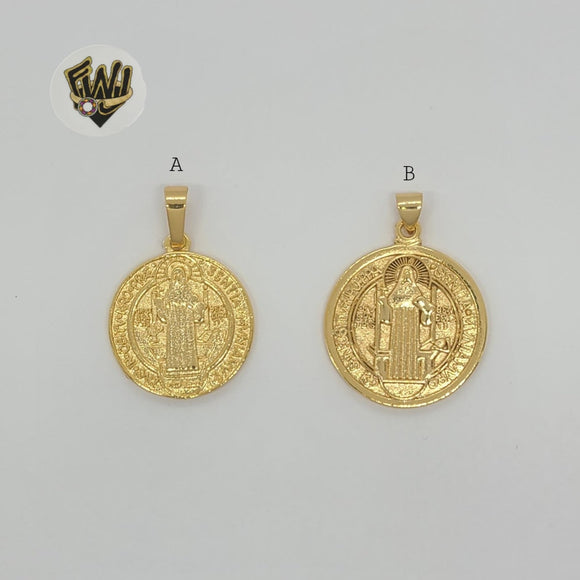 (1-2306) Gold Laminate - Saint Pendants - BGF - Fantasy World Jewelry