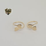 (1-3121-2) Gold Laminate - Adjustable Heart Toe/Child Ring - BGF - Fantasy World Jewelry
