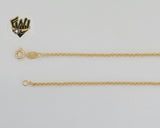 (1-1583) Laminado de oro - Cadena de eslabones Rolo de 2 mm - BGF