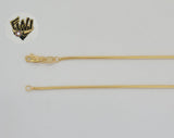 (1-1515) Laminado de oro - Cadena de eslabones de serpiente planos de 1,6 mm - BGF