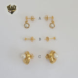 (1-1021-1) Gold Laminate - Studs Earrings - BGO