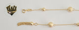 (1-0702) Gold Laminate- Ball Chain Bracelet-7.5"-BGF - Fantasy World Jewelry