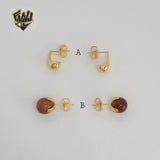 (1-1072-1) Gold Laminate Earrings - BGO