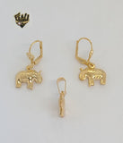 (1-6093) Gold Laminate - Elephants Set - BGF