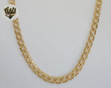 (1-1821) Gold Laminate - 6.5mm Double Curb Link Chain - BGO