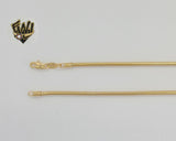 (1-1529-1) Laminado de oro - Cadena de eslabones de serpiente de 2,5 mm - BGF